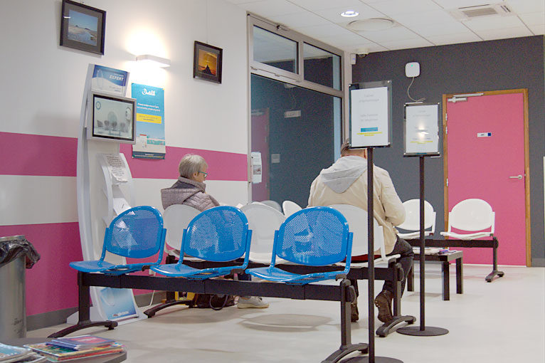 Salle d'attente Clinique Ophtalmologique Avranches